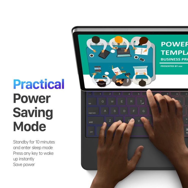 For Samsung Galaxy Tab S9 / S8 / S7 DUX DUCIS MK Series Floating Magnetic Keyboard Tablet Leather Case - Samsung Keyboard by DUX DUCIS | Online Shopping South Africa | PMC TechLife | Buy Now Pay Later Mobicred