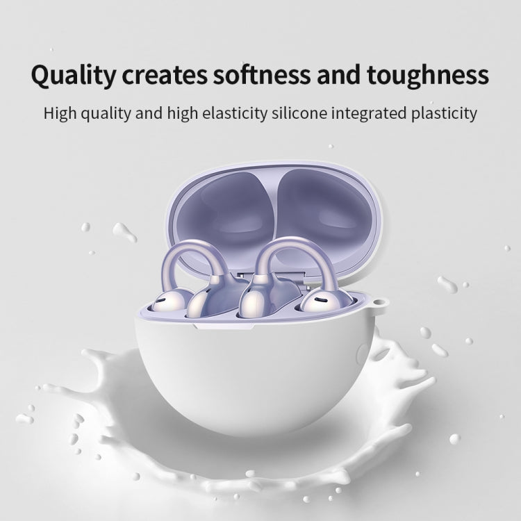 For Huawei FreeClip Earphone Liquid Silicone Protective Case(Purple) - free shipping - PMC Jewellery - Order now!