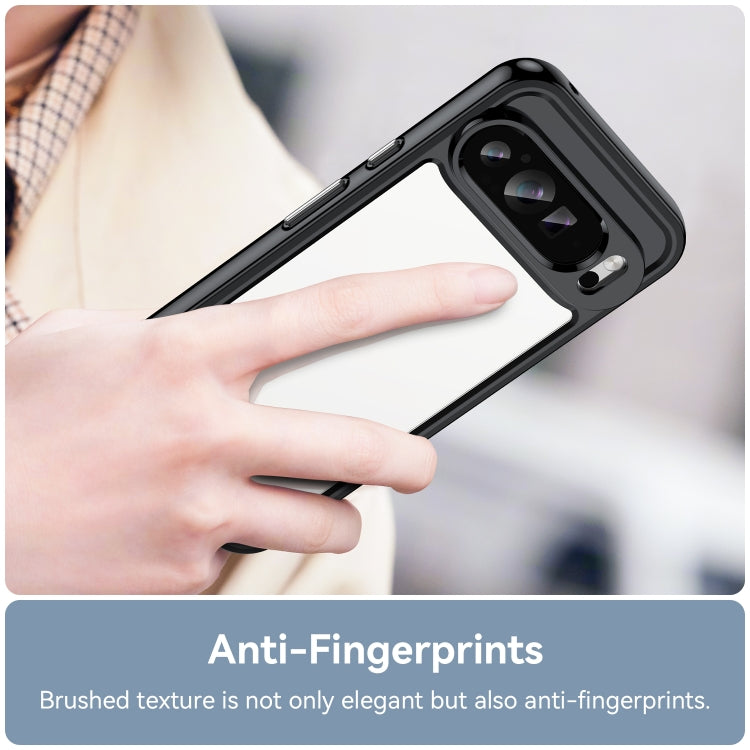 For Google Pixel 9 Pro Colorful Series Acrylic Hybrid TPU Phone Case(Black) - Google Cases by PMC TechLife | Online Shopping South Africa | PMC TechLife | Buy Now Pay Later Mobicred