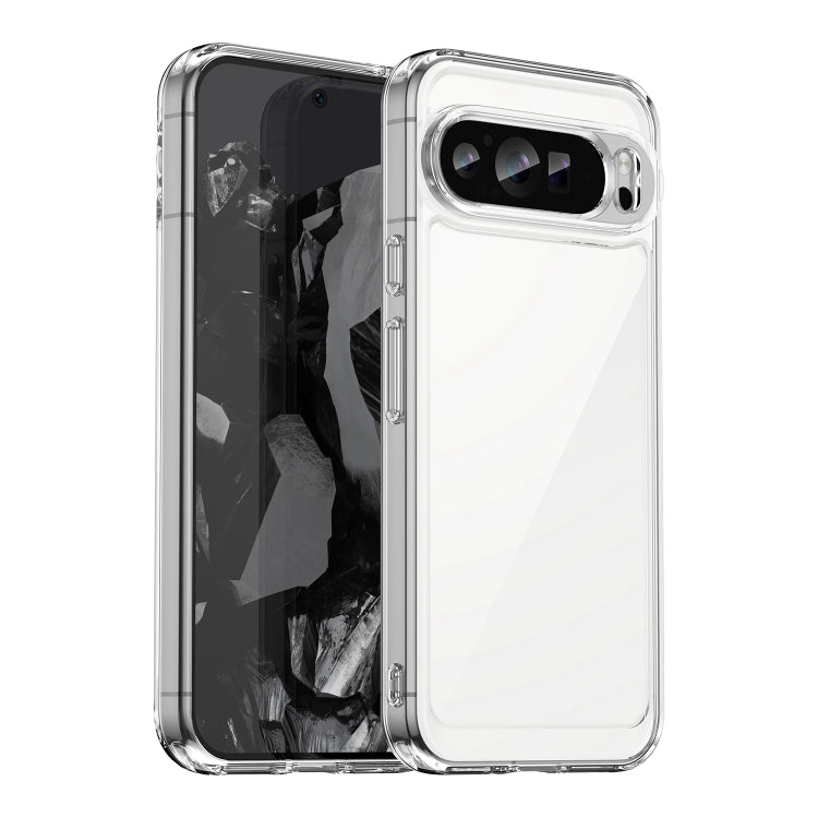 For Google Pixel 9 Pro Colorful Series Acrylic Hybrid TPU Phone Case(Transparent) - Google Cases by PMC TechLife | Online Shopping South Africa | PMC TechLife | Buy Now Pay Later Mobicred