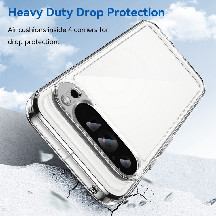 For Google Pixel 9 Pro Colorful Series Acrylic Hybrid TPU Phone Case(Transparent) - Google Cases by PMC TechLife | Online Shopping South Africa | PMC TechLife | Buy Now Pay Later Mobicred