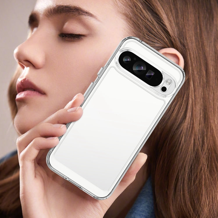 For Google Pixel 9 Pro Colorful Series Acrylic Hybrid TPU Phone Case(Transparent) - Google Cases by PMC TechLife | Online Shopping South Africa | PMC TechLife | Buy Now Pay Later Mobicred