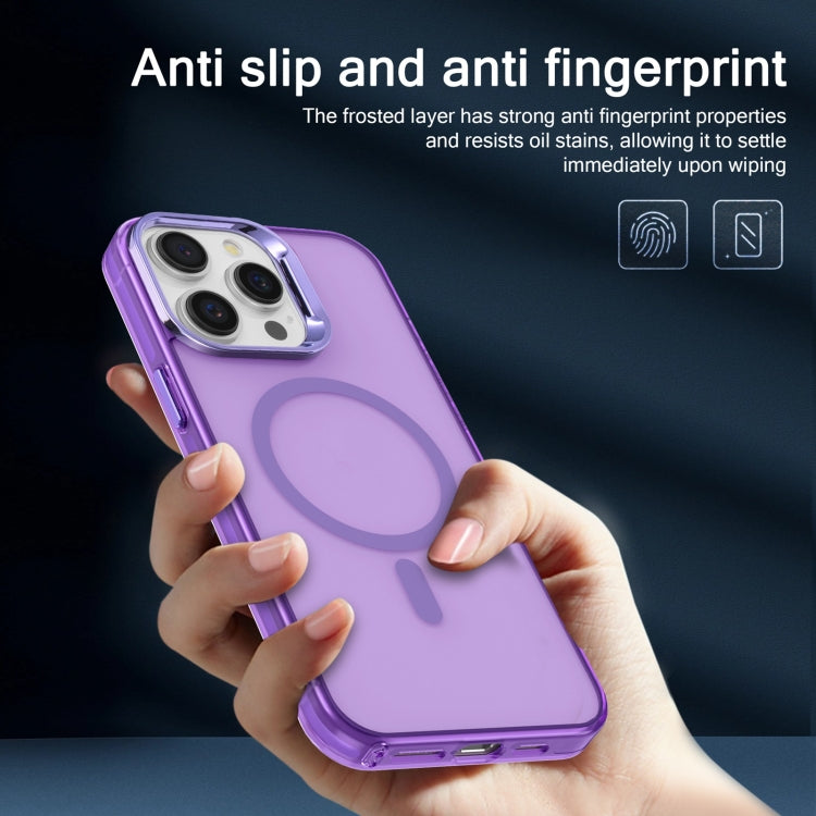 For iPhone 13 Pro Electroplated IMD Magsafe PC Hybrid TPU Phone Case(Purple) - iPhone 13 Pro Cases by PMC TechLife | Online Shopping South Africa | PMC TechLife