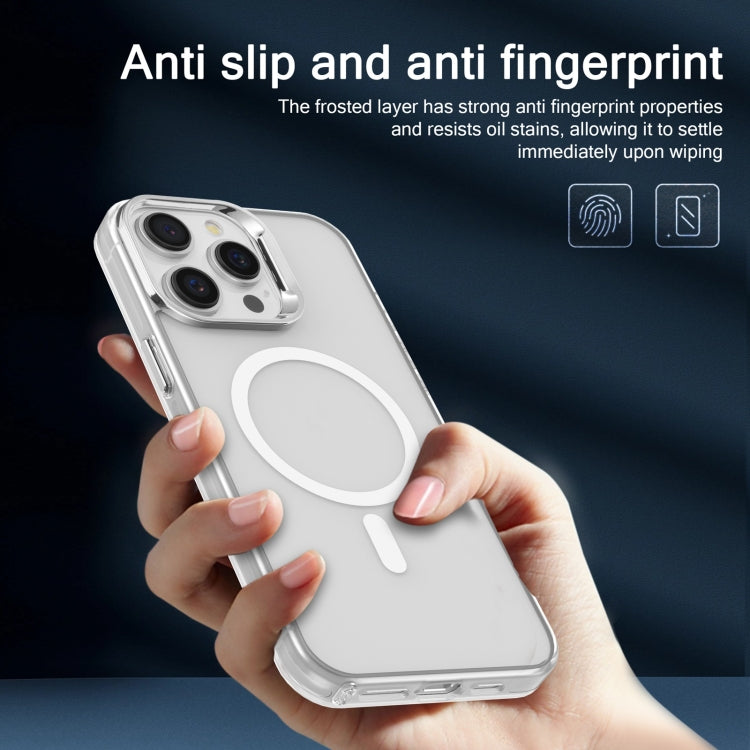 For iPhone 13 Electroplated IMD Magsafe PC Hybrid TPU Phone Case(White) - iPhone 13 Cases by PMC TechLife | Online Shopping South Africa | PMC TechLife | Buy Now Pay Later Mobicred