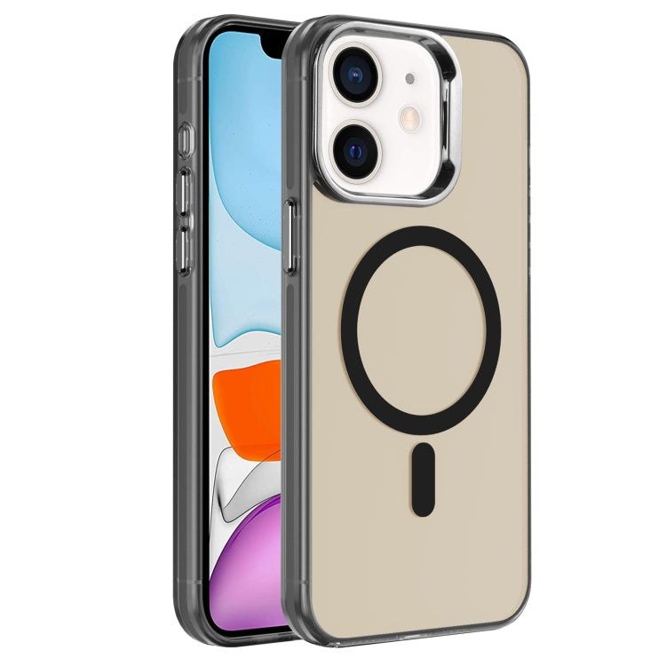 For iPhone 11 Electroplated IMD Magsafe PC Hybrid TPU Phone Case(Black) - iPhone 11 Cases by PMC TechLife | Online Shopping South Africa | PMC TechLife