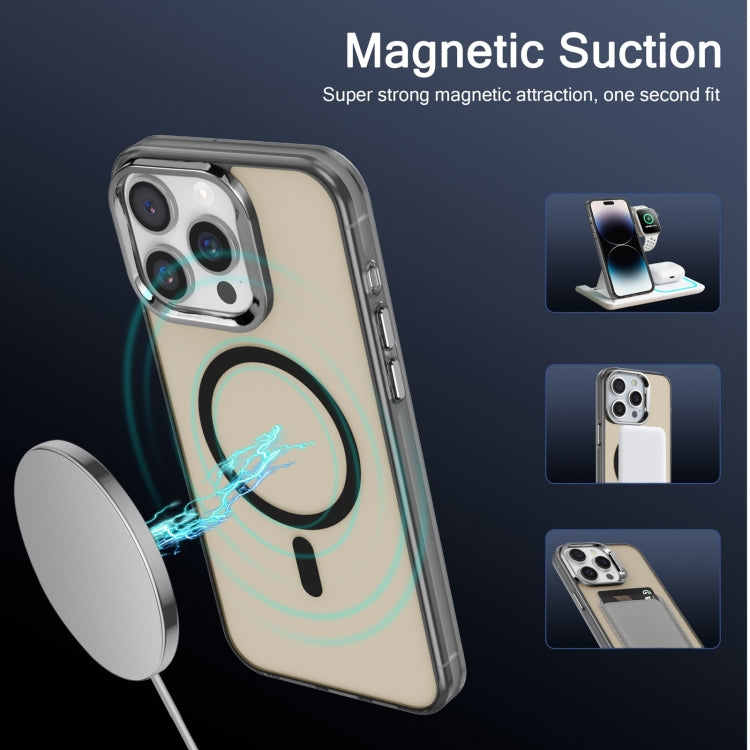 For iPhone 11 Electroplated IMD Magsafe PC Hybrid TPU Phone Case(Black) - iPhone 11 Cases by PMC TechLife | Online Shopping South Africa | PMC TechLife