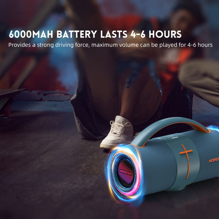 HOPESTAR H68 50W Outdoor Portable Waterproof Dazzling Bluetooth Speaker(Grey) - free shipping - PMC Jewellery - Order now!