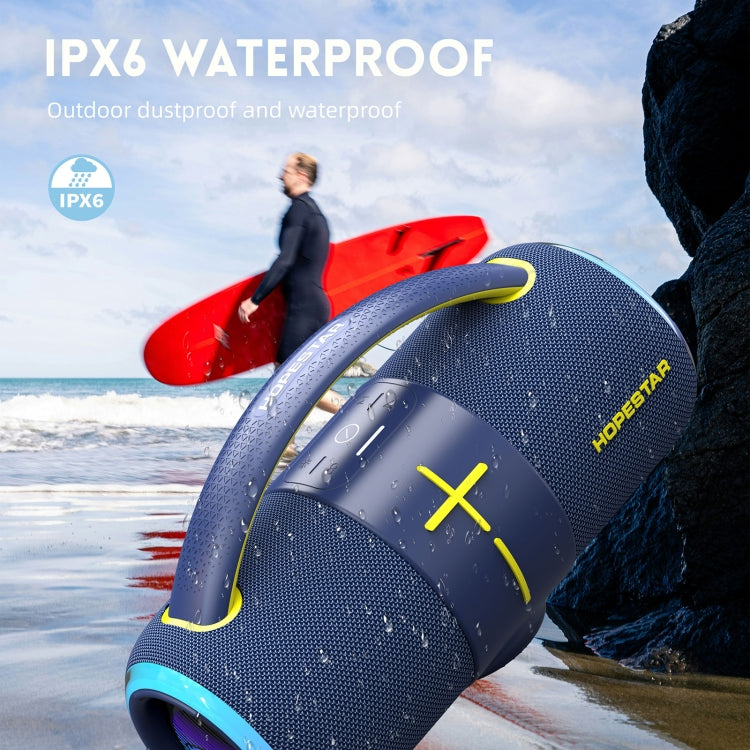 HOPESTAR H68 50W Outdoor Portable Waterproof Dazzling Bluetooth Speaker(Navy Blue) - free shipping - PMC Jewellery - Order now!