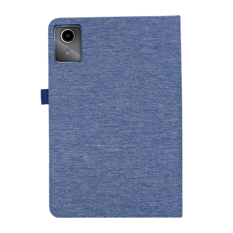 For Lenovo Tab M11 / Xiaoxin Pad 11 2024 Fabric Texture Horizontal Flip Leather Tablet Case(Blue) - free shipping - PMC Jewellery - Order now!