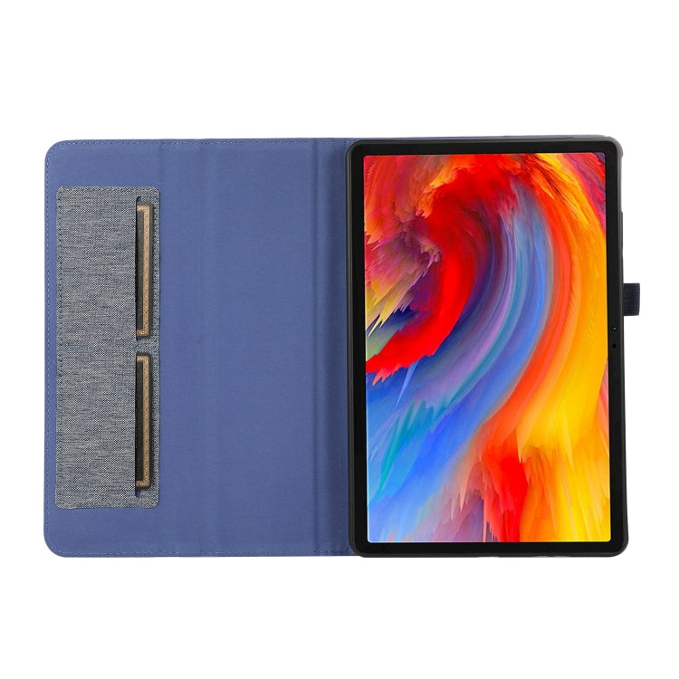 For Lenovo Tab M11 / Xiaoxin Pad 11 2024 Fabric Texture Horizontal Flip Leather Tablet Case(Blue) - free shipping - PMC Jewellery - Order now!
