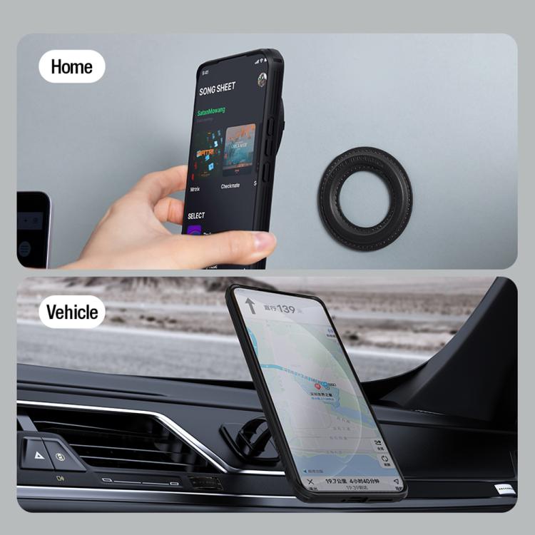 For Xiaomi 15 Ultra NILLKIN Black Mirror Prop CD Texture Mirror Precise Hole MagSafe Magnetic Phone Case(Black) - free shipping - PMc TechLife - Order now!