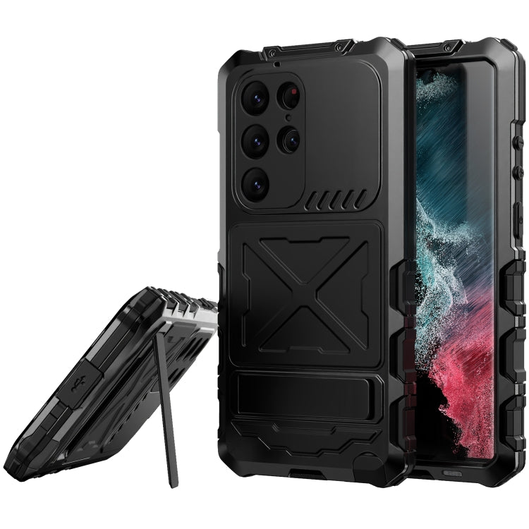 For Samsung Galaxy S24 Ultra 5G R-JUST Life Waterproof Dustproof Shockproof Phone Case(Black) - Galaxy S24 Ultra 5G Cases by R-JUST | Online Shopping South Africa | PMC TechLife | Buy Now Pay Later Mobicred