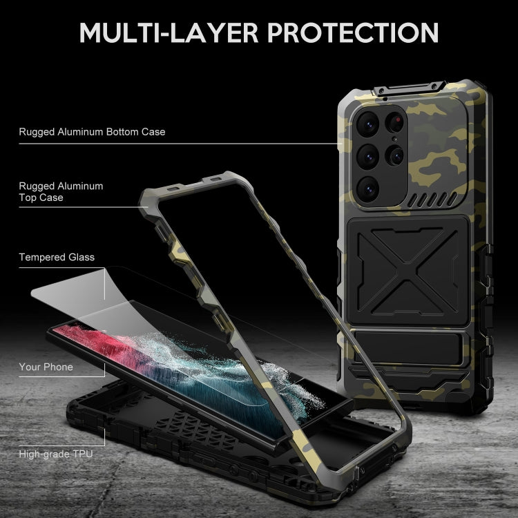 For Samsung Galaxy S24 Ultra 5G R-JUST Life Waterproof Dustproof Shockproof Phone Case(Camouflage) - Galaxy S24 Ultra 5G Cases by R-JUST | Online Shopping South Africa | PMC TechLife | Buy Now Pay Later Mobicred