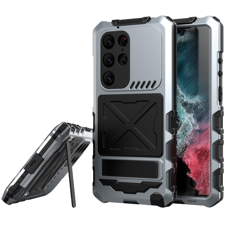 For Samsung Galaxy S24 Ultra 5G R-JUST Life Waterproof Dustproof Shockproof Phone Case(Silver) - free shipping - PMC TechLife - Order now!