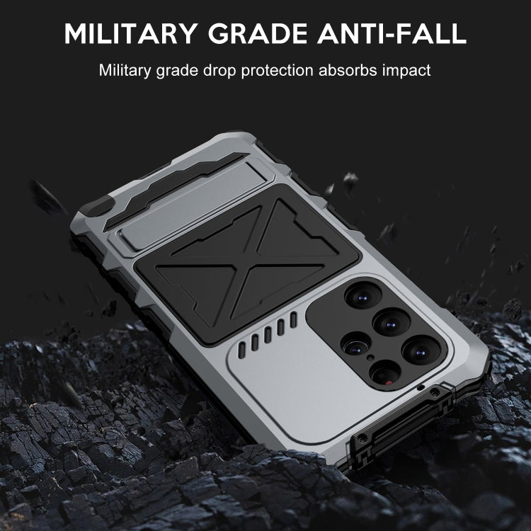 For Samsung Galaxy S24 Ultra 5G R-JUST Life Waterproof Dustproof Shockproof Phone Case(Silver) - free shipping - PMC TechLife - Order now!