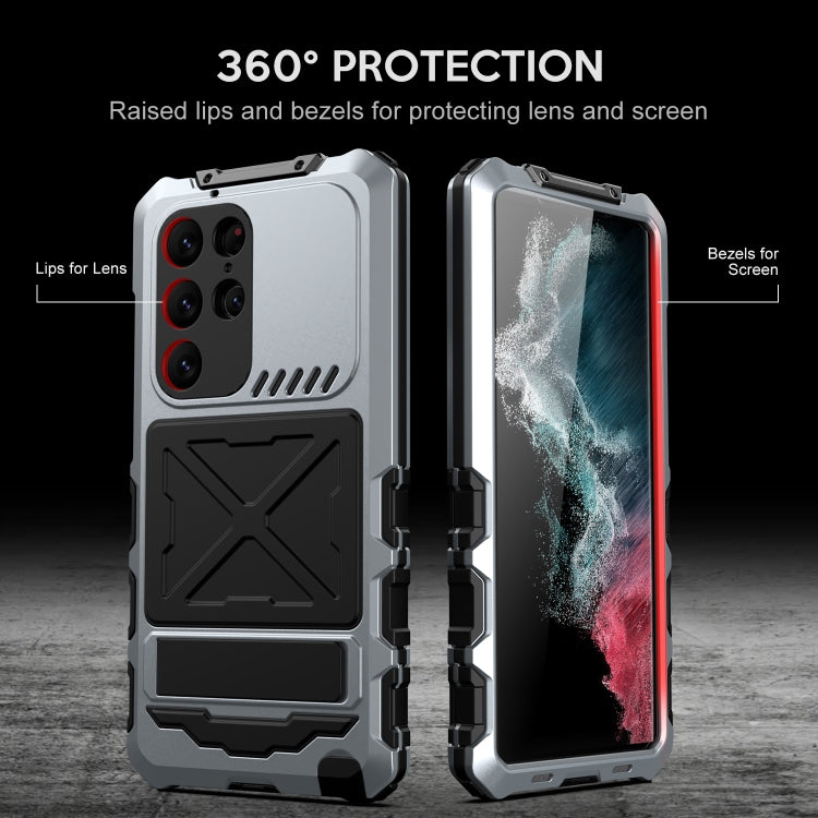 For Samsung Galaxy S24 Ultra 5G R-JUST Life Waterproof Dustproof Shockproof Phone Case(Silver) - free shipping - PMC TechLife - Order now!