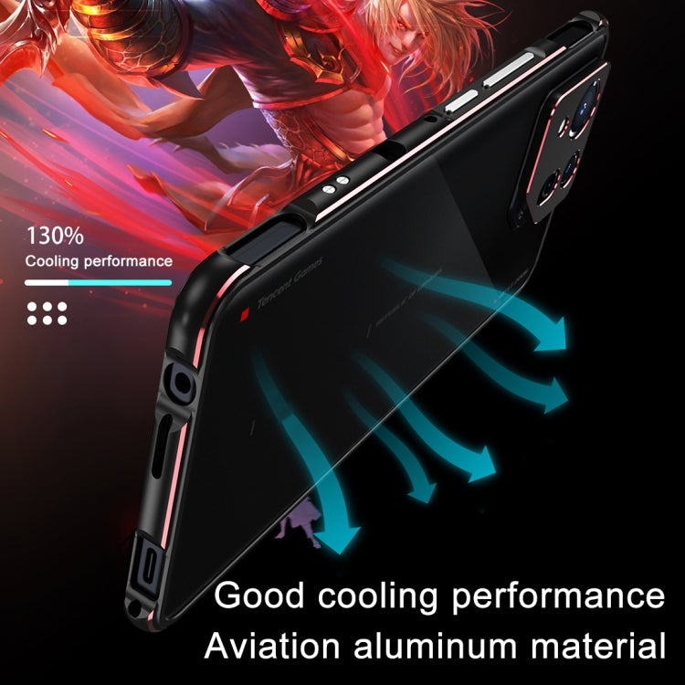 For ASUS ROG Phone 8 Lens Protector + Metal Frame Phone Case(Black) - ASUS Cases by PMC TechLife | Online Shopping South Africa | PMC TechLife | Buy Now Pay Later Mobicred