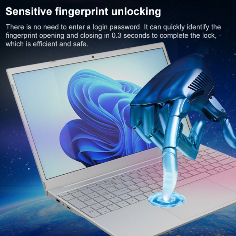 V8 15.6 inch Ultrathin Laptop, 16GB+1TB, Windows 10 Intel Processor N95 Quad Core(Silver) - free shipping - PMC TechLife - Order now!