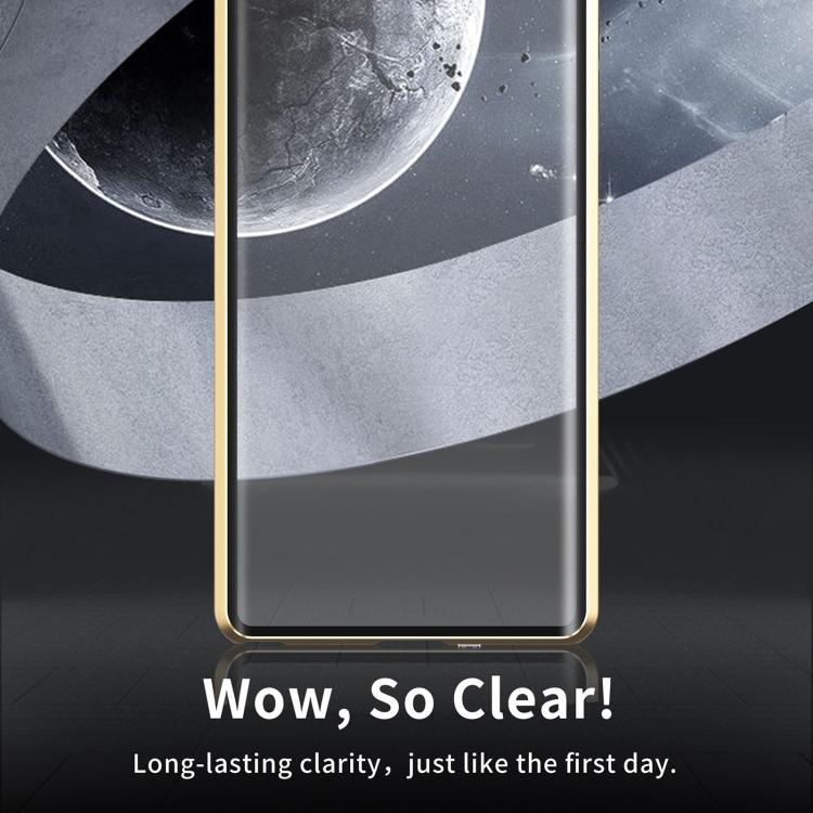 For Samsung Galaxy S25 Ultra 5G MagSafe Magnetic HD Frosted Tempered Glass Holder Phone Case(Gold) - Galaxy S25 Ultra 5G Cases by PMC TechLife | Online Shopping South Africa | PMC TechLife | Buy Now Pay Later Mobicred