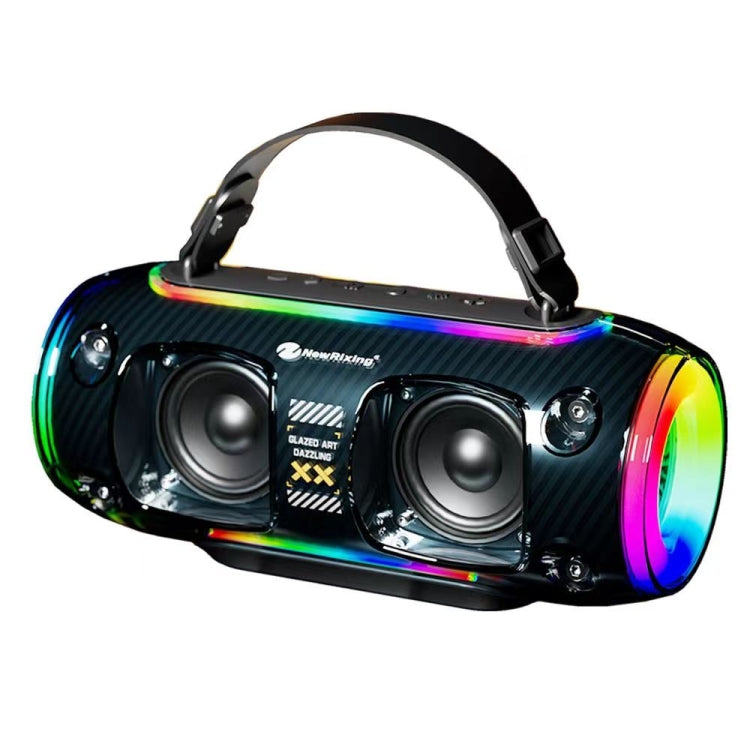 New Rixing NR8806 Portable Outdoor Wireless Bluetooth Speaker RGB Colorful Subwoofer, Style:Without Mic(Blue) - free shipping - PMC Jewellery - Order now!