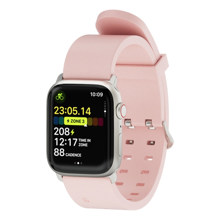 For Apple Watch Series 8 41mm Luminous Colorful Light Silicone Watch Band(Pink) - Watch Bands by PMC TechLife | Online Shopping South Africa | PMC TechLife
