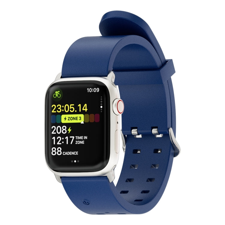 For Apple Watch Series 8 41mm Luminous Colorful Light Silicone Watch Band(Blue) - Watch Bands by PMC TechLife | Online Shopping South Africa | PMC TechLife