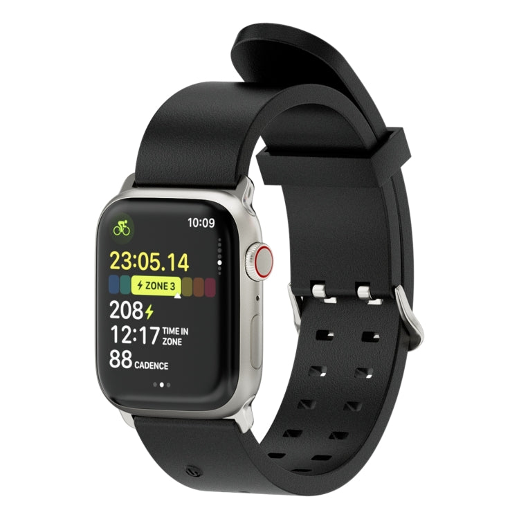 For Apple Watch Series 8 45mm Luminous Colorful Light Silicone Watch Band(Black) - Watch Bands by PMC TechLife | Online Shopping South Africa | PMC TechLife