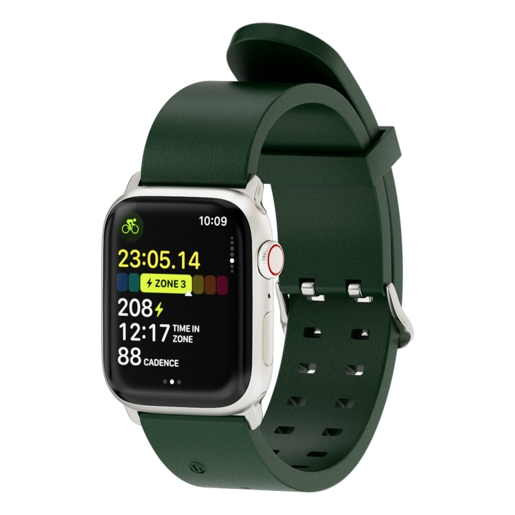 For Apple Watch 42mm Luminous Colorful Light Silicone Watch Band(Green) - Watch Bands by PMC TechLife | Online Shopping South Africa | PMC TechLife