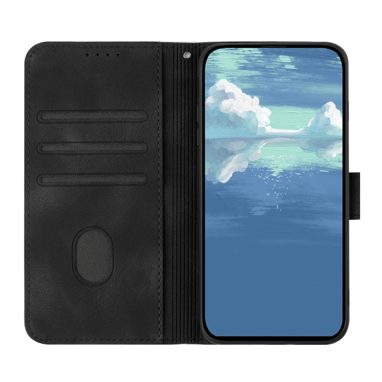 For Tecno Spark Go 2024 Line Pattern Skin Feel Leather Phone Case(Black) - Tecno Cases by PMC Jewellery | Online Shopping South Africa | PMC Jewellery | Buy Now Pay Later Mobicred