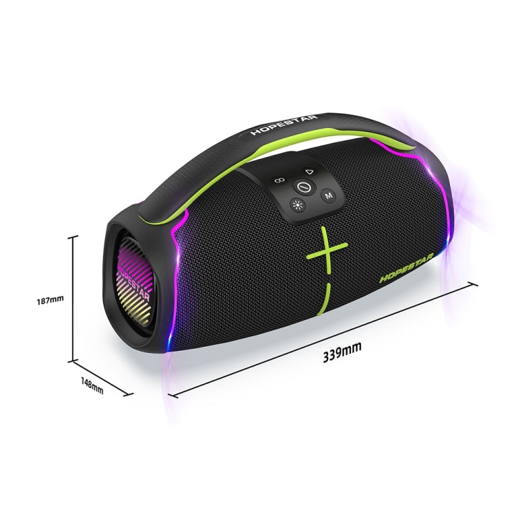 HOPESTAR H61 Outdoor IPX6 Waterproof Portable 50W Surround Bluetooth Speaker(Black) - free shipping - PMC Jewellery - Order now!