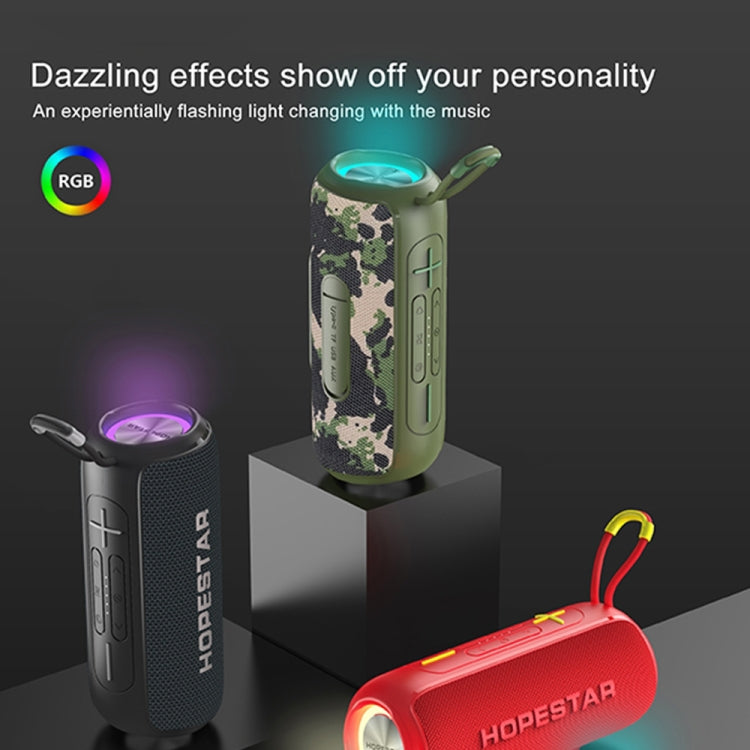 HOPESTAR P26 Outdoor Portable lPX6 Waterproof Dazzling Bluetooth Speaker(Camouflage) - free shipping - PMC Jewellery - Order now!