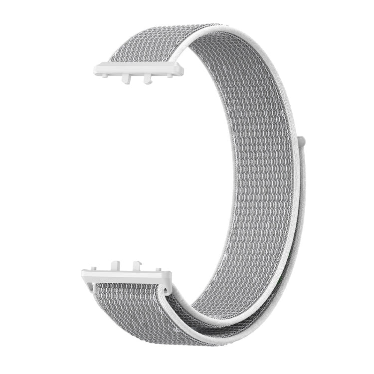 For Samsung Galaxy Fit 3 Woven Nylon Loop Watch Band(Grey White) - Watch Bands by PMC TechLife | Online Shopping South Africa | PMC TechLife