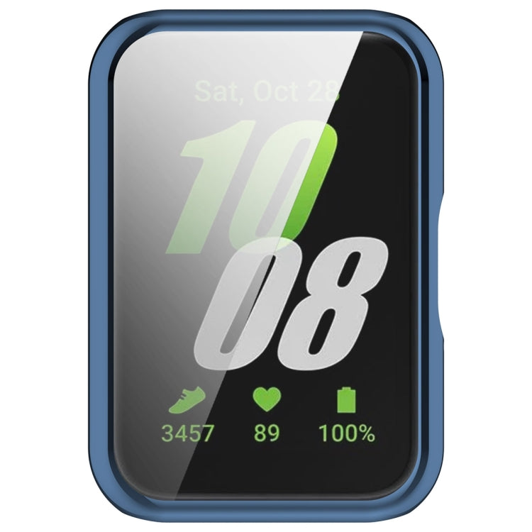 For Samsung Galaxy Fit 3 Full Coverage TPU Electroplated Watch Protective Case(Blue) - Watch Cases by PMC TechLife | Online Shopping South Africa | PMC TechLife