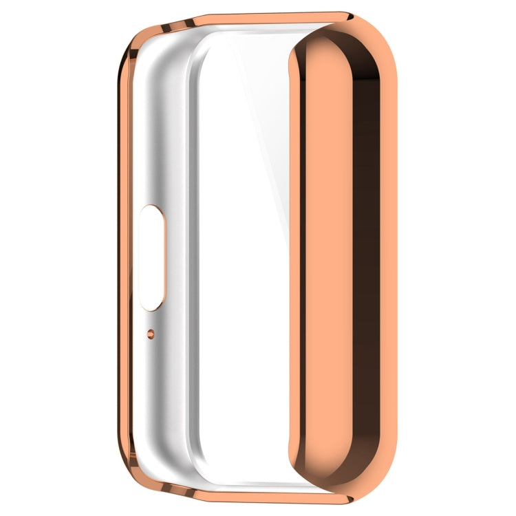 For Samsung Galaxy Fit 3 Full Coverage TPU Electroplated Watch Protective Case(Rose Gold) - Watch Cases by PMC TechLife | Online Shopping South Africa | PMC TechLife