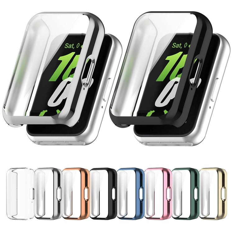 For Samsung Galaxy Fit 3 Full Coverage TPU Electroplated Watch Protective Case(Pink) - Watch Cases by PMC TechLife | Online Shopping South Africa | PMC TechLife