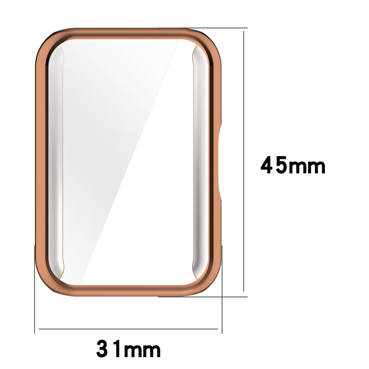 For Samsung Galaxy Fit 3 Full Coverage TPU Electroplated Watch Protective Case(Transparent White) - Watch Cases by PMC TechLife | Online Shopping South Africa | PMC TechLife