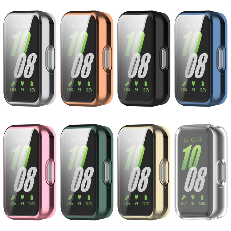 For Samsung Galaxy Fit 3 Full Coverage TPU Electroplated Watch Protective Case(Pink) - Watch Cases by PMC TechLife | Online Shopping South Africa | PMC TechLife