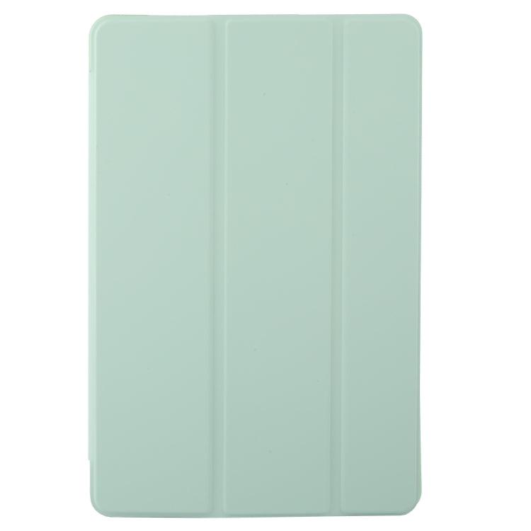 For Lenovo Tab M11/ Xiaoxin Pad 11 2024 Tri-fold Silicone Leather Tablet Case(Green) - Lenovo by PMC Jewellery | Online Shopping South Africa | PMC Jewellery | Buy Now Pay Later Mobicred