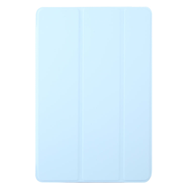 For Lenovo Tab M11/ Xiaoxin Pad 11 2024 Tri-fold Silicone Leather Tablet Case(Ice Blue) - Lenovo by PMC Jewellery | Online Shopping South Africa | PMC Jewellery | Buy Now Pay Later Mobicred