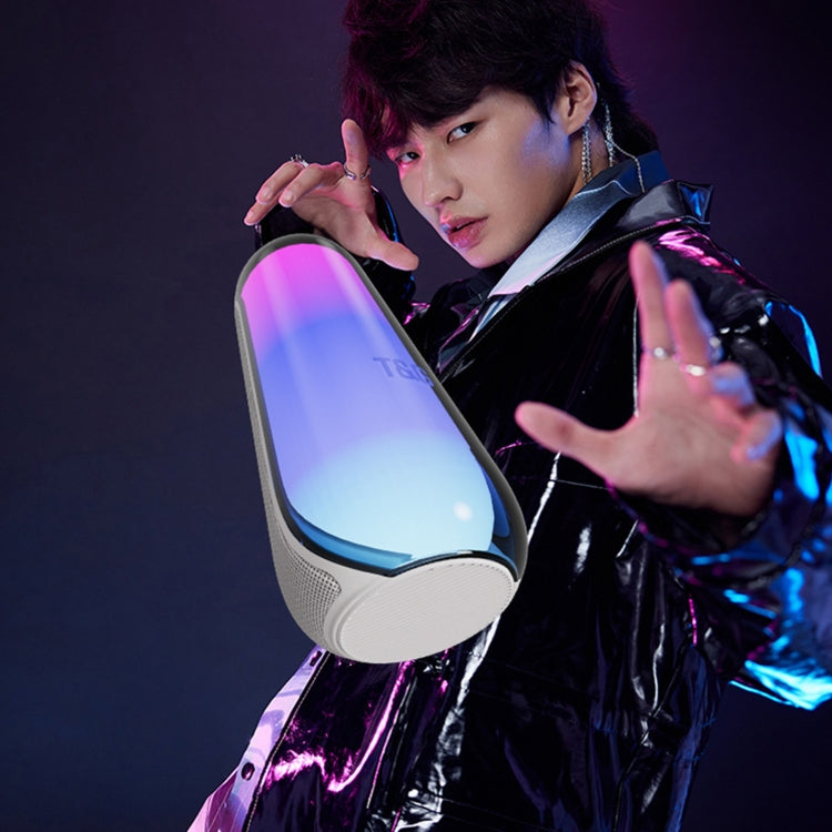 T&G TG-384 Mini Portable Bluetooth Speaker Support TF / U-disk / RGB Light(Cyan) - free shipping - PMC Jewellery - Order now!