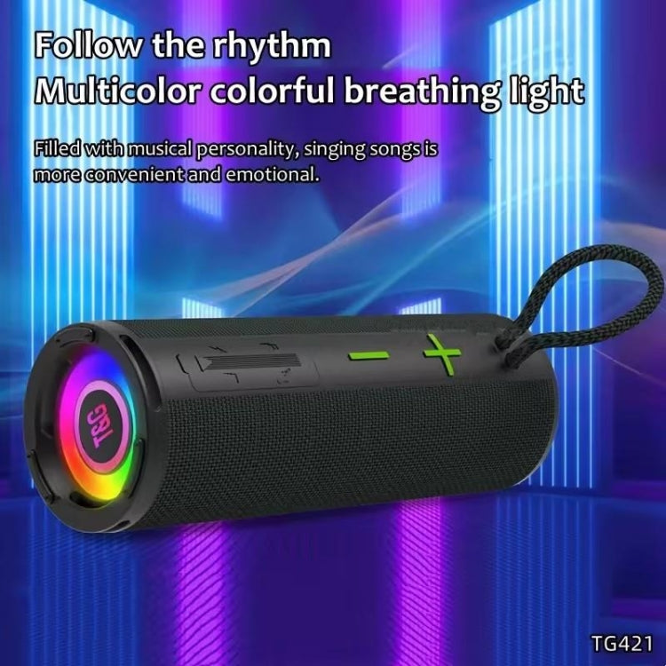 T&G TG-421 RGB BT Outdoor Waterproof Speakers(Green) - free shipping - PMC Jewellery - Order now!