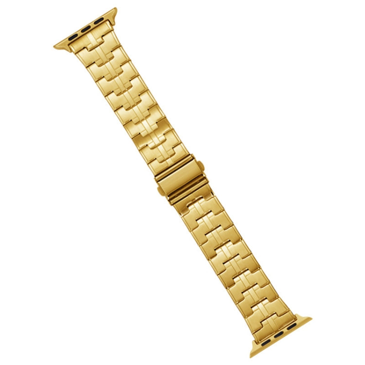 For Apple Watch Series 8 45mm Stainless Steel Watch Band(Gold) - free shipping - PMC TechLife - Order now!