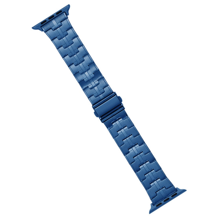 For Apple Watch SE 40mm Stainless Steel Watch Band(Blue) - free shipping - PMC TechLife - Order now!