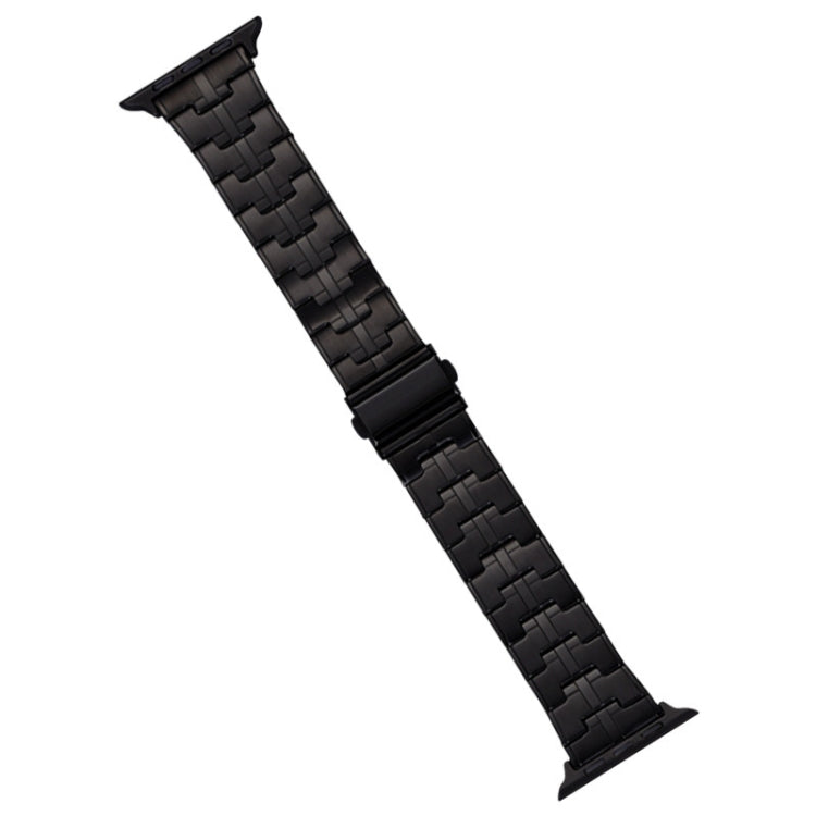 For Apple Watch Series 6 44mm Stainless Steel Watch Band(Black) - free shipping - PMC TechLife - Order now!