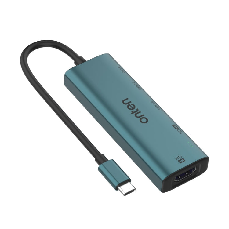 Onten UC126 5 in 1 USB-C / Type-C to Dual HDM I+ USB2.0 + PD3.0 Multi-function HUB Docking Station - free shipping - PMC Jewellery - Order now!
