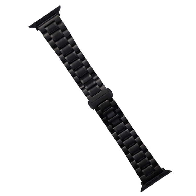 For Apple Watch SE 2023 40mm Five-Beads Stainless Steel Watch Band(Black) - free shipping - PMC TechLife - Order now!