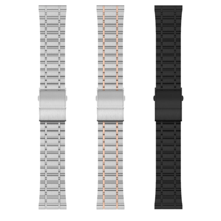 For Huawei Watch GT2 Pro 22mm Five-bead Steel Dual-press Buckle Watch Band(Silver) - Watch Bands by PMC TechLife | Online Shopping South Africa | PMC TechLife