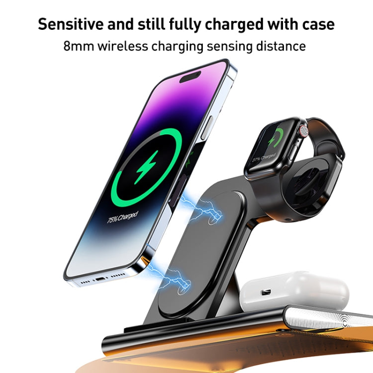 A80 3 in 1 15W Folding Wireless Charger(White) - free shipping - PMC Jewellery - Order now!
