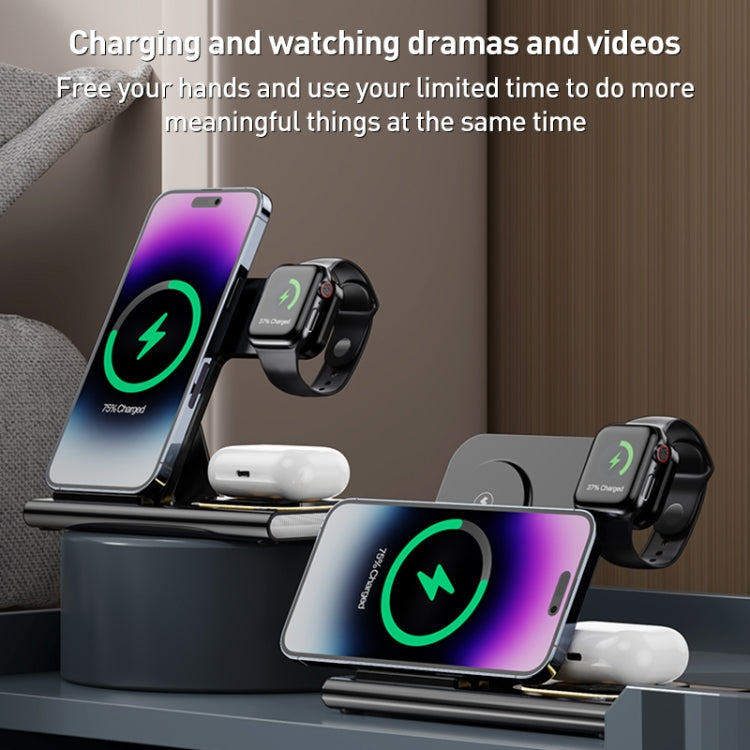 A80 3 in 1 15W Folding Wireless Charger(White) - free shipping - PMC Jewellery - Order now!