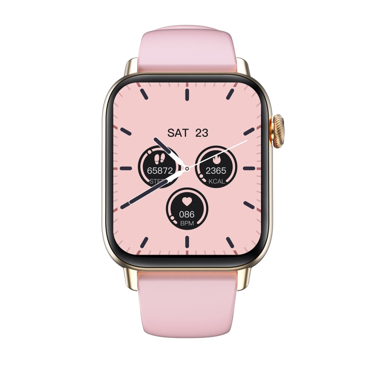 QS08 PRO 1.83 inch BT5.2 Smart Sport Watch, Support Sleep / Heart Rate / Blood Oxygen / Temperature / Blood Pressure Health Monitor(Gold+Pink) - Smart Watches by PMC TechLife | Online Shopping South Africa | PMC TechLife